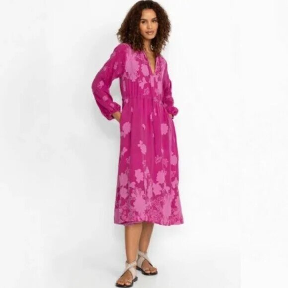 Johnny Was Dresses & Skirts - NWT Johnny Was Pink Daisy Leona Floral Maxi Dress Small